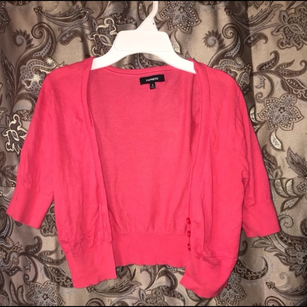 Express Pink Mini Blazer/ Cardigan